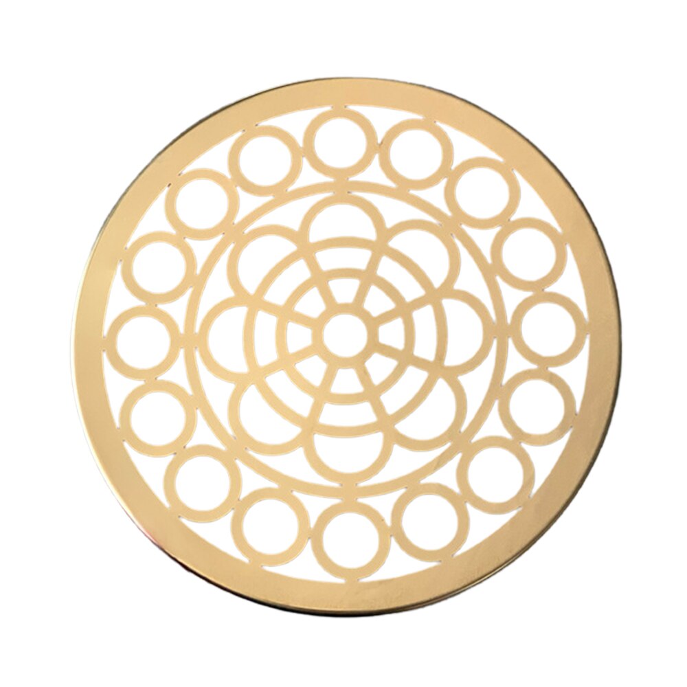 Organisateur de Vases en forme de grille, ornement, décoration de mariage à la maison, multi-image, support rond de fleurs en métal