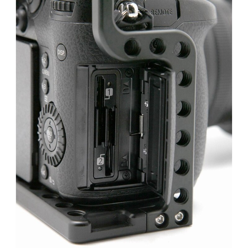Stabilisateur de Cage de caméra, Cage vidéo de caméra d'alliage d'aluminium pour Panasonic GH5/5S avec la poignée supérieure