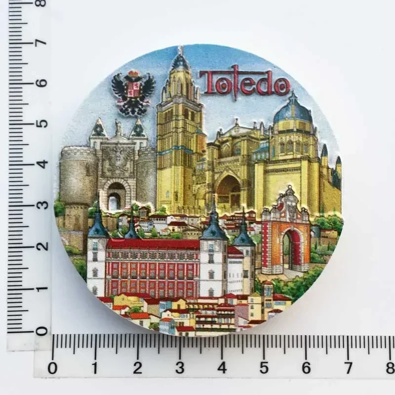 Hiszpania madryt magnesy na lodówkę pamiątka turystyczna Cordobam Barcelona Sevilla Toledo naklejki magnetyczne na lodówkę kolekcja prezenty: Brązowy