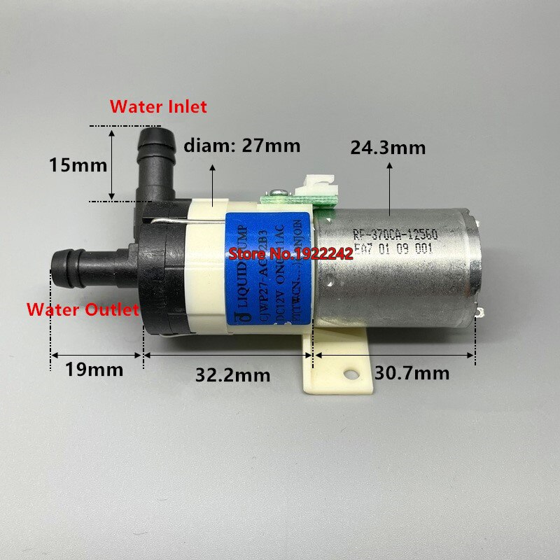 Brand CJWP27-AC12B3 orifice 8mm 12V water pump 370 diaphragm pump ~