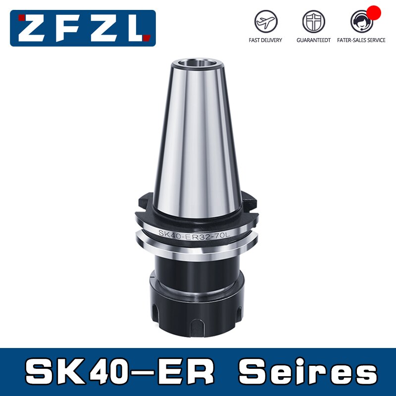 1PC SK ER DIN69871 tool holder SK40 ER16 ER20 ER25 ER3 ER40 70L high precision spring collet Seires CNC machining center