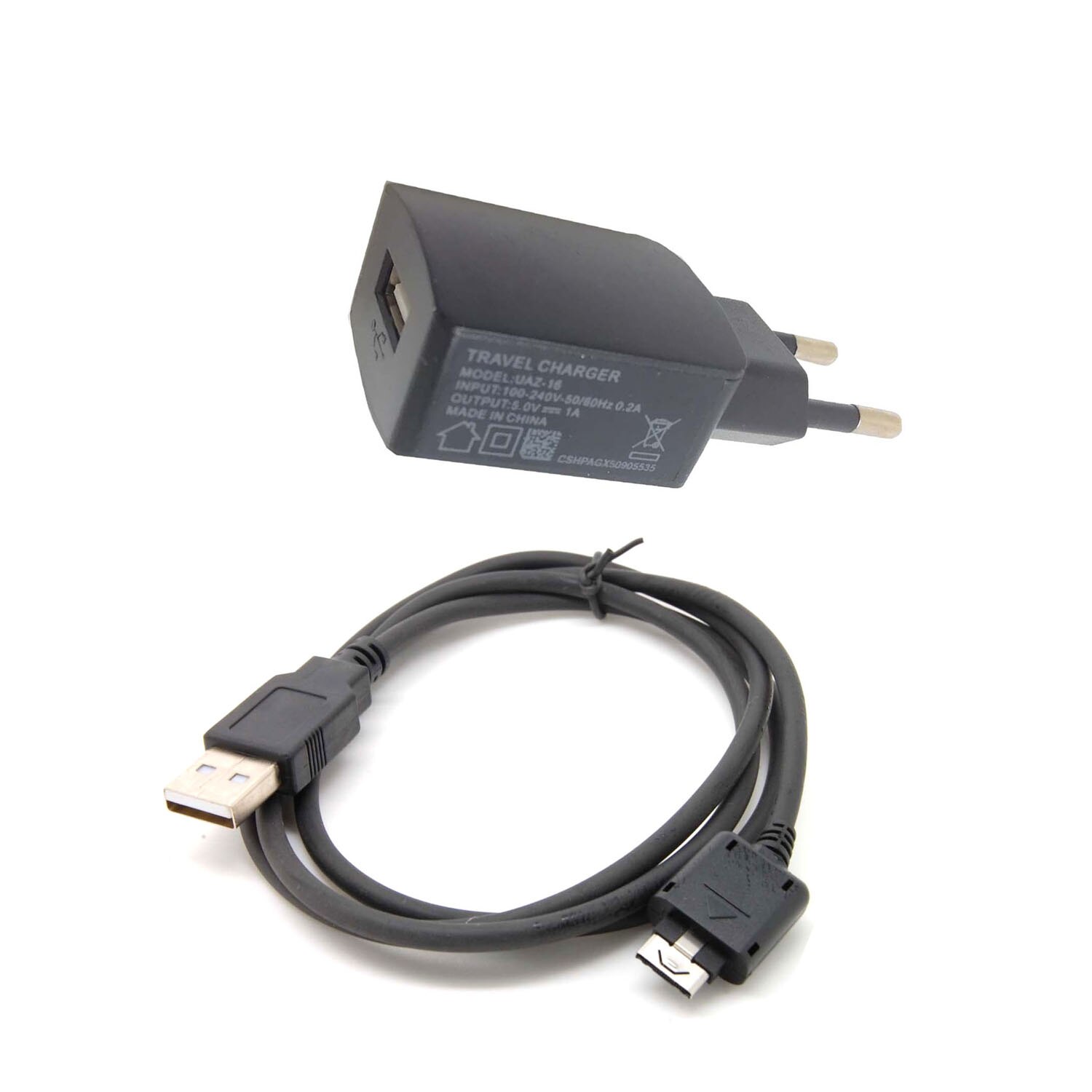 USB data CABLE & wall CHARGER for LG PHONE AX-260 Scoop AX275 AX380 CE110 CG180 CU515 CU575 KE590 KE800 KE850 KE770 KE970: EU wall charger