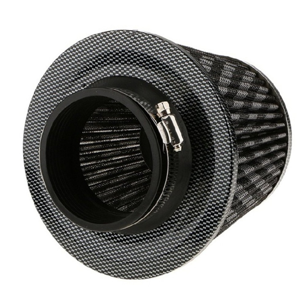 Kit de inducción de entrada de cabeza de hongo de filtro de aire de 75mm cabeza de admisión de alto flujo Modificación de coche filtro de entrada de aire