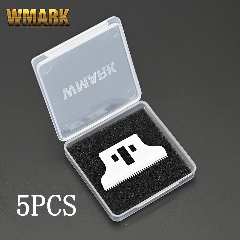 WMARK 8081 detailer trimmer Ceramic blade T-WIDE TRIMMER MOVABLE BLADE 32 teeth with box: C-2W 5PCS
