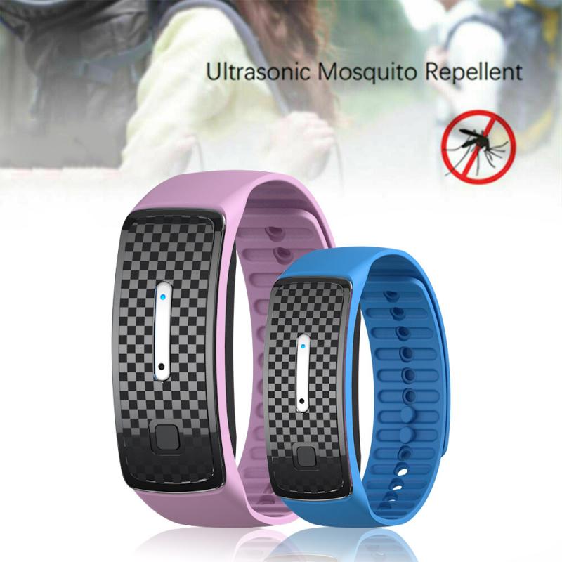 Mosquito Repellent Bracelet Ultrasonic Outdoor Anti Insect Wrist Band Bug Repeller Fast Charge Wristband For Child Pet Repellent
