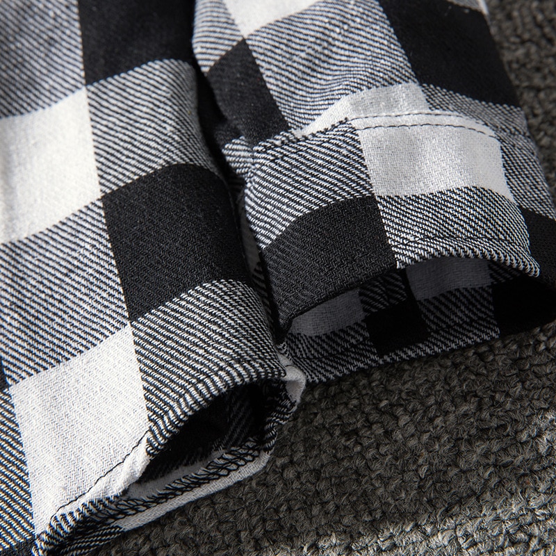 Rød rutete hetteskjorte herremerke casual slim fit langermet herreskjorte hipster streetwear skjorter menn chemise