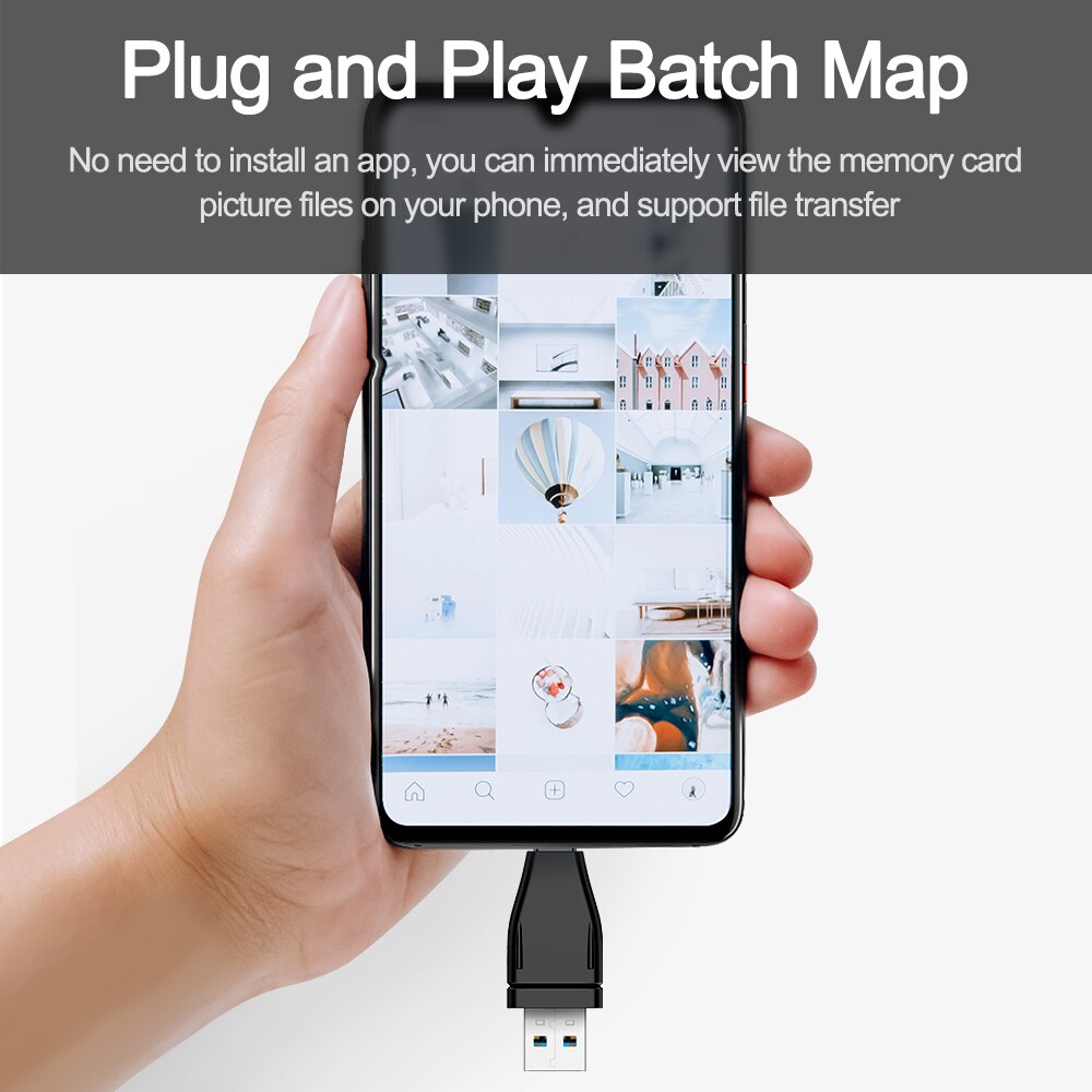 Rocketek typ c usb 3.0 aluminium Otg telefon multi speicher kartenleser adapter kartenleser für micro sd/tf MICROSD computer laptop