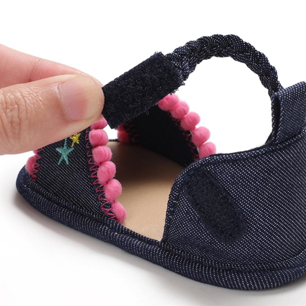 Sommer Baby Mädchen Blumen Druck Anti-Slip Atmungs Sandalen