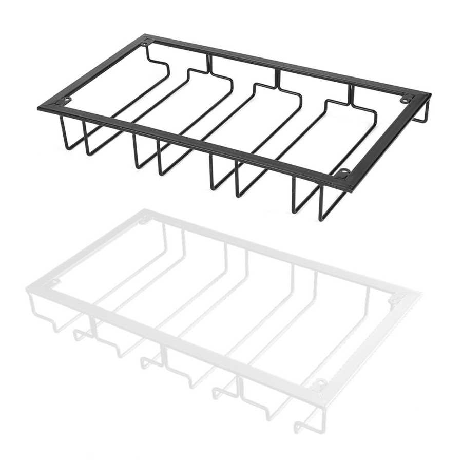 Household Glass cup Rack Wine Cup Storage Holder Hanging Shelf Goblet Storage Hanger Home Bar Display Stand Bracket Decoration