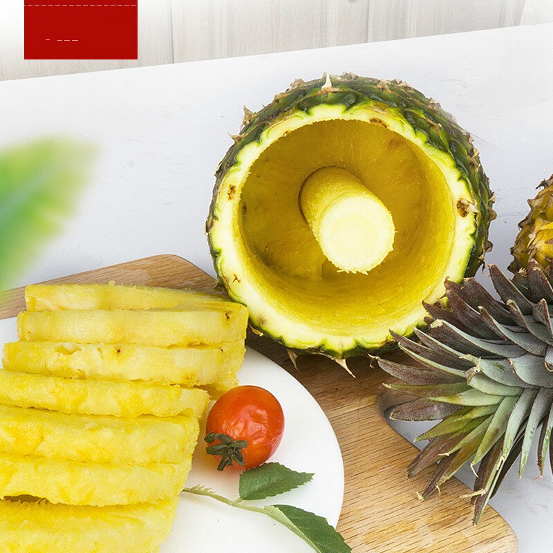 430 Rvs Ananas Snijden Creatieve Uitboren Apparaat Kleur Box Is Opgewaardeerd Te Verminderen 1 / 3 Volume