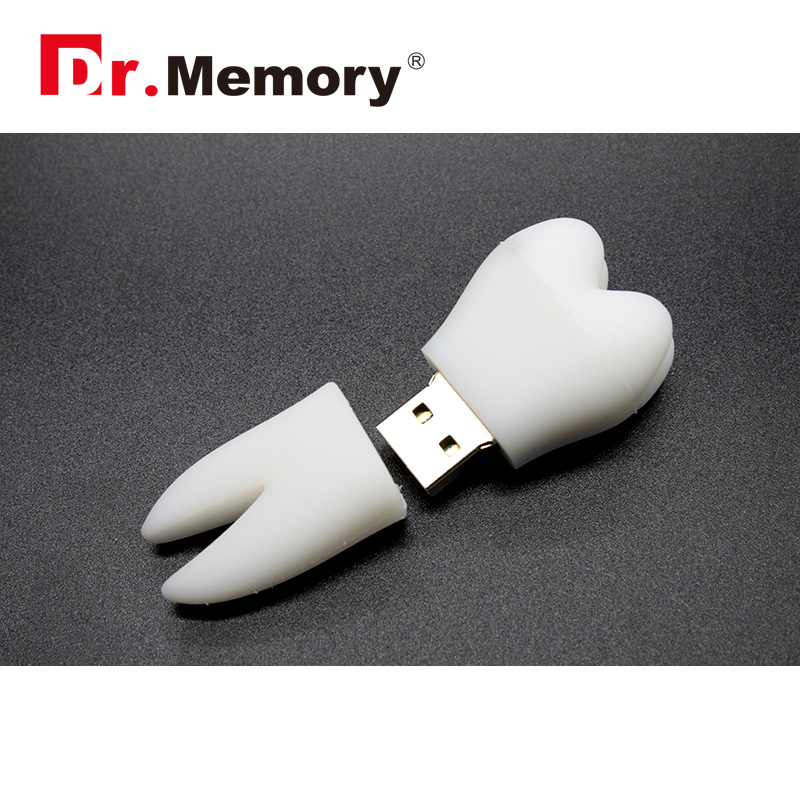 Dr.Memory-memoria Flash USB con forma de diente, Pen Drive, 4GB, 8GB, 16GB, 32GB, 64GB, bolígrafo de dientes, 128GB