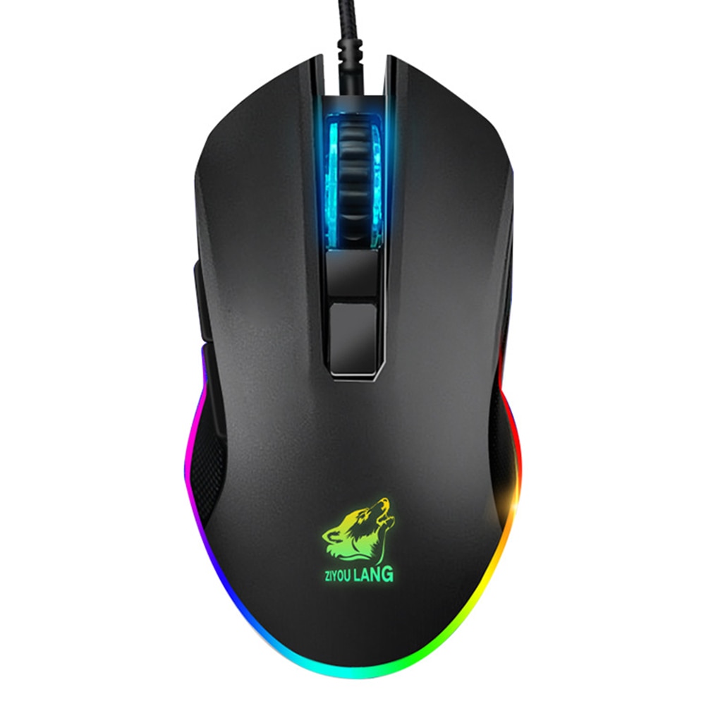 One-Handed RGB Gaming Keyboard Set Wrist Rest Ergonomic 41 Keys Wired Mouse Home USB LED Backlight Mobile Phone