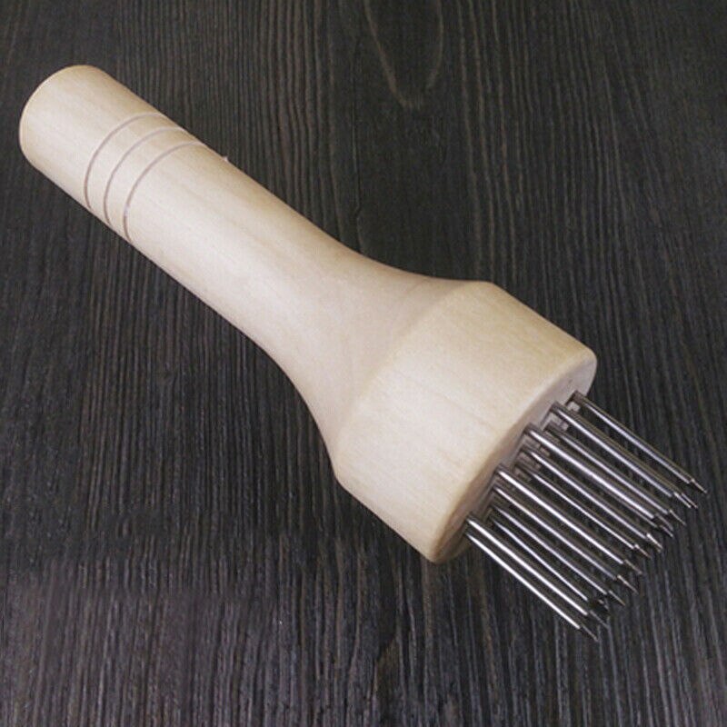 Belly Pork Skin Crispy Hand Tool Hole Hammer Needle Poke Pointed Needle 