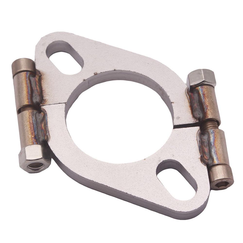 2 " udstødningsflange flad oval split reparation udstødning down pipe flange udskiftning tilbehør universal bilmotor udstødningsflange