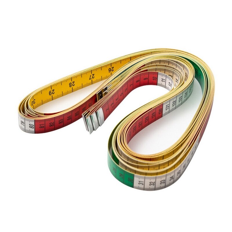 1.5M Sewing Measuring Ruler Tape Body Measuring Ruler Sewing Tailor Tape Measure Mini Soft Flat Centimeter Ruler Meter Tool