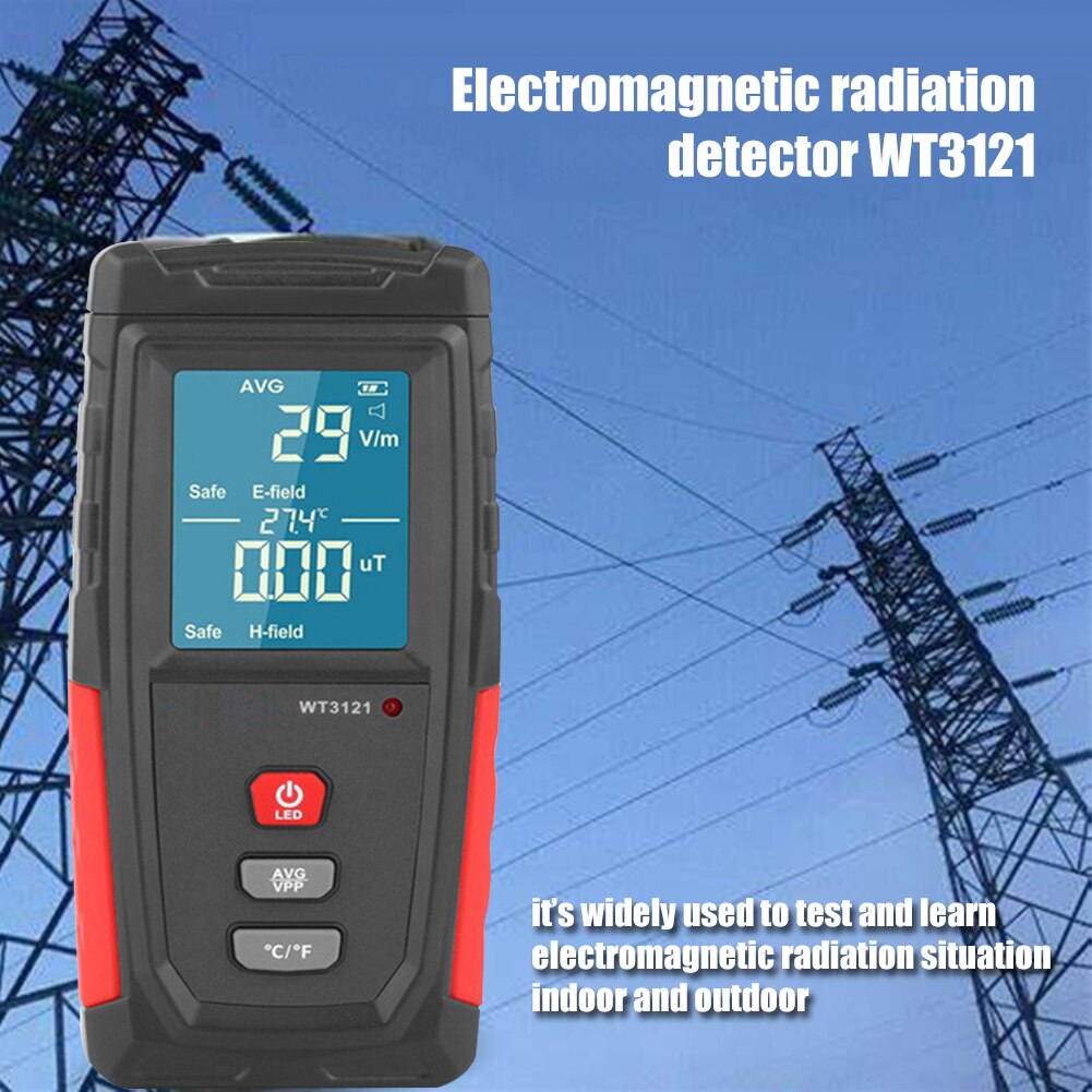 Emf Meter Oplaadbare Elektromagnetische Veld Emissie Computer Dosimeter Tester Draagbare Straling Detector Teller Digitale