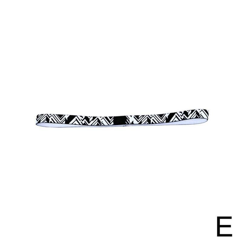 Elastische Sport Haarband Running Head Band Zweet Anti-Slip Grip Badminton Voor Vrouwen Haar Mannen Zweetband K2O8: E