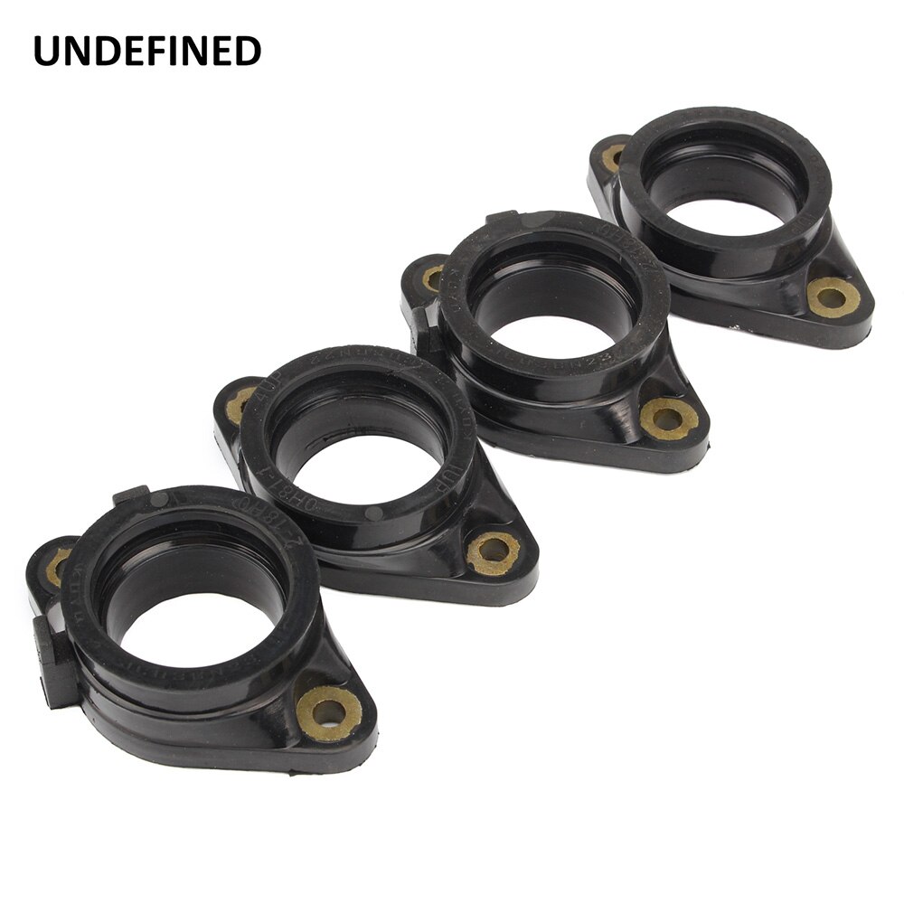 4 pcs Motorcycles Carburetor Intake Manifold Joint Boots Set for Suzuki GSF1250 Bandit GSX1250 2007 - UNDEFINED: Default Title