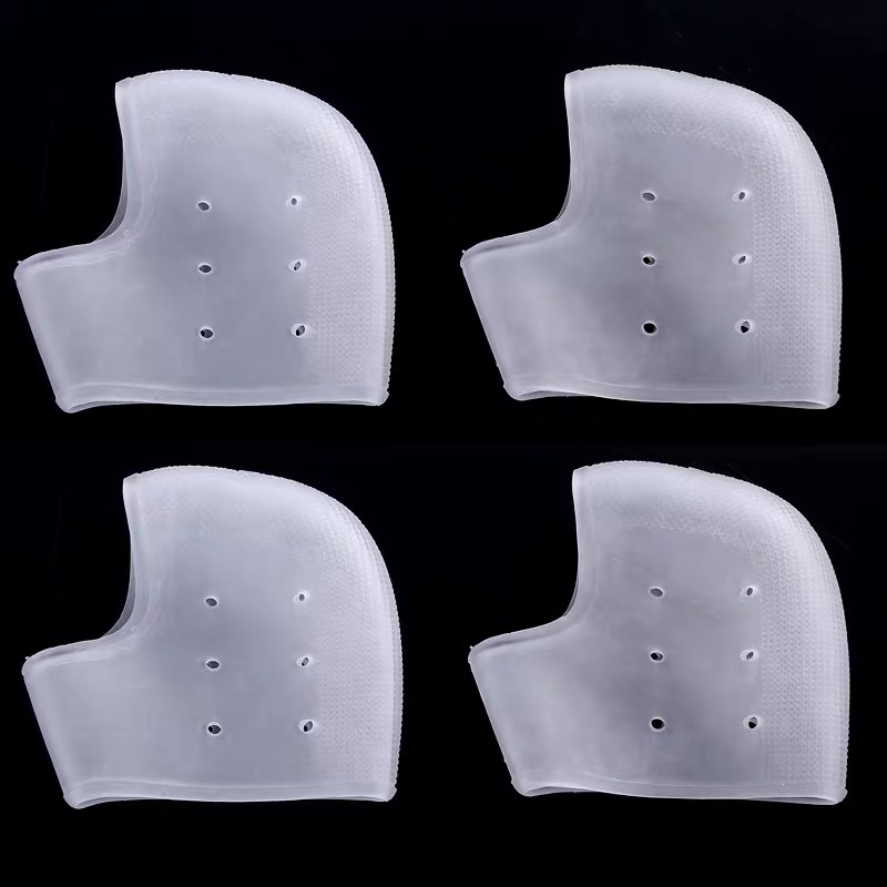 2 Pieces Heel Protector Protective Sleeve Heel Spur Pads for Relief Plantar Fasciitis Heel Pain Reduce Pressure on Heel