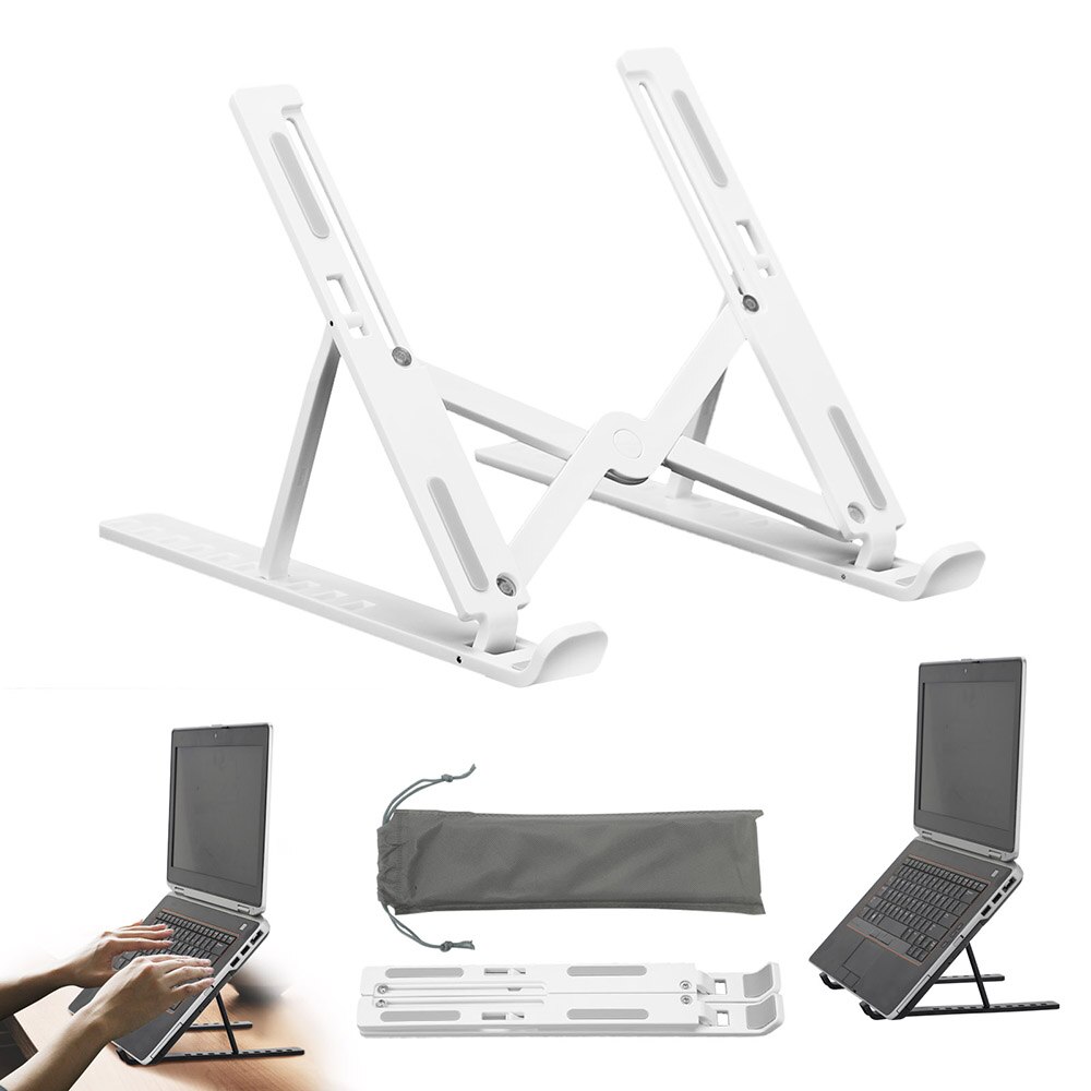 Portable Laptop Stand Foldable Notebook Support Laptop Base Computer Desk Holder Adjustable Bracket Home and Office Oragnizer