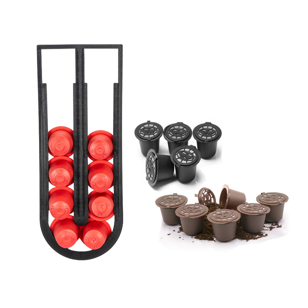 10Stck Kaffee Schote Halfter Spender Kaffee Kapseln Kappe Abgabe Turm Stand passen Nespresso Kapsel Lagerung Kaffee Filter Halfter