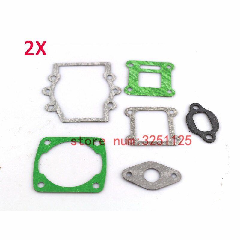 motorcycle Engine Gasket Set Kit Parts for 2 stroke 47cc 49cc MiniMoto Mini Dirt Pocket ATV Quad Moto Bike Motorbike: 2set