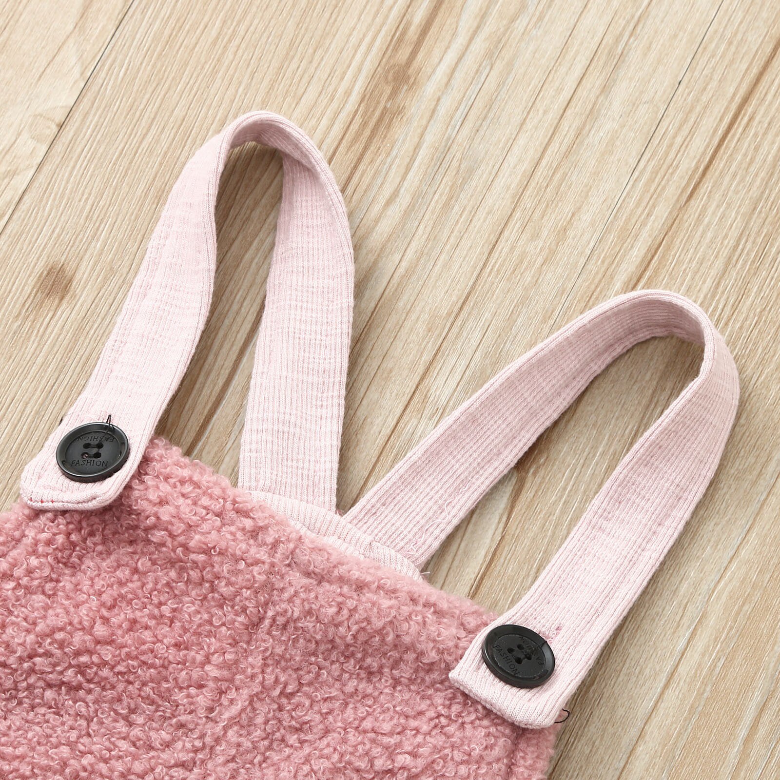 Toddler Kids Baby Girl Boys Solid Flannel Suspender Pants Overalls Warm Winter baby kids clothes baby girls boys Overalls