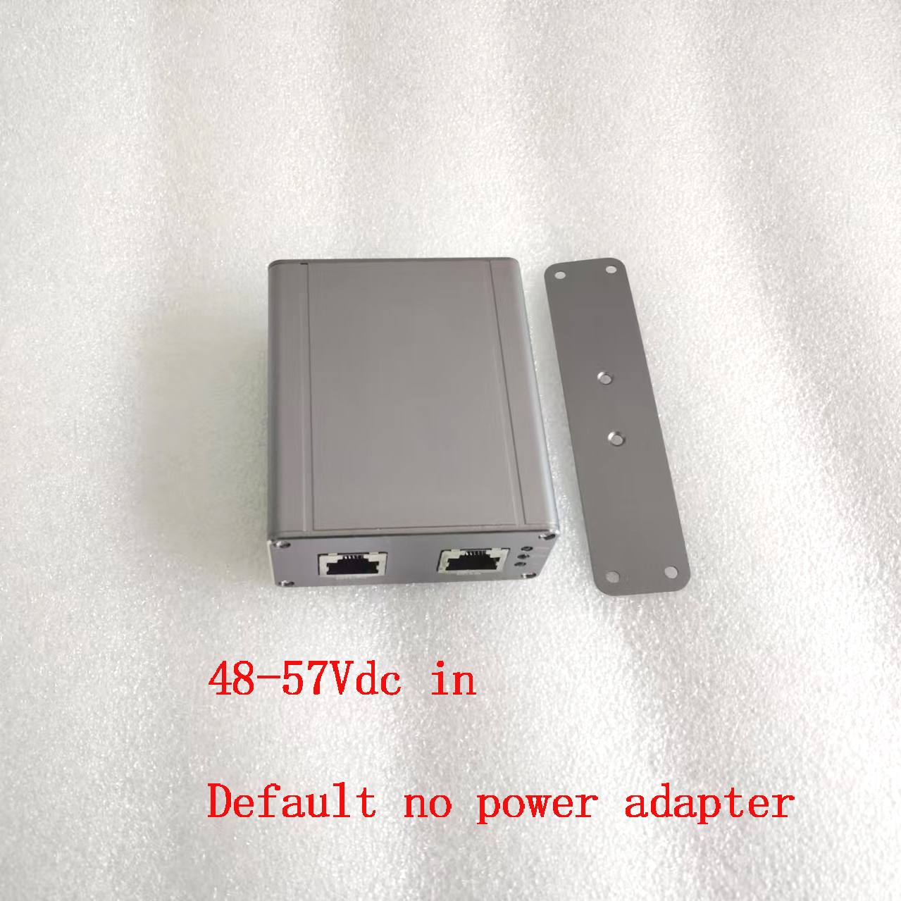 Iniettore PoE 2.5G per Starlink V2/V3 | Max200W | Ingresso 48-57Vdc + uscita PoE 57V | alloggiamento in lega | Montaggio su guida DIN e a parete è opzionale: Blu