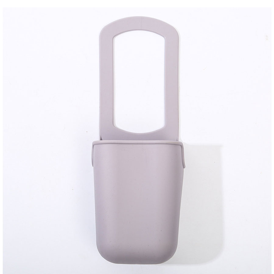 Multifunctionele siliconen bekerhouder voor kinderwagen, flessenhouder voor rolstoel, flessenopbergtas voor fiets: Grijs