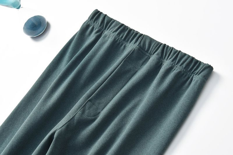 Herfst- en winterpak heren kationisch zelfverwarmend naadloos effen herfstkleding en lange broek tweedelig pak