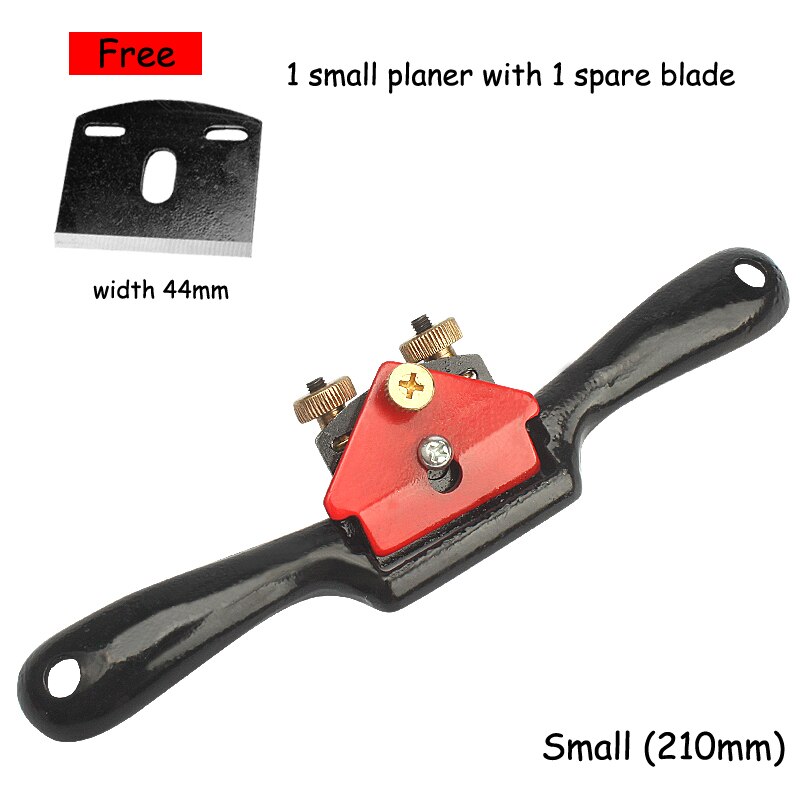 Adjustable Plane Spokeshave Woodworking Hand Planer Trimming Tools 9 Inch Wood Hand Cutting Edge Chisel Tool with Screw: Small with 1 blade