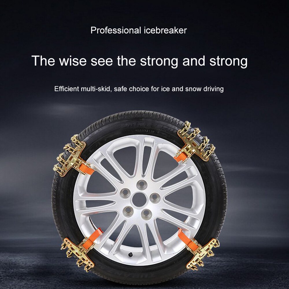 Car Tire Snow Chain Metal Snow Chain Emergency Off-car Sedan Off-road for SUV Anti-skid Chain Direct