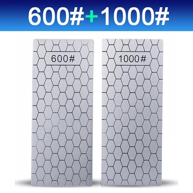 1/2/3/4pcs Diamond Knife Sharpening Stone 400# 600# 1000# 1200# Knife Sharpener Set Portable Honeycomb Whetstone Grindstone Tool: 600 1000