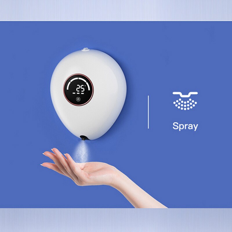 400ml Automatic Soap Dispenser Foam/Spray Wall Mounted Hand Free Touchless Sensor Soap Dispenser Bathroom Washing Hand Machine: spray style