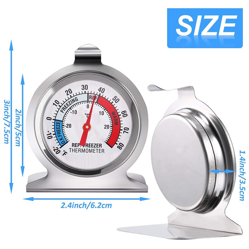 Koelkast vriezer thermometer klassieke serie grote wijzerplaat thermometer temperatuur thermometer voor koelkast vriezer koelkast c