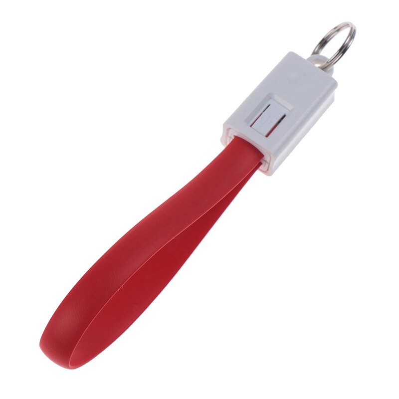 Portachiavi Cavo di Dati Del Caricatore di Sincronizzazione Veloce Cavo di Illuminazione Per iphone 6s Tipo-C Micro USB C Breve Cabel cavi Del Telefono Cellulare Catena chiave: red