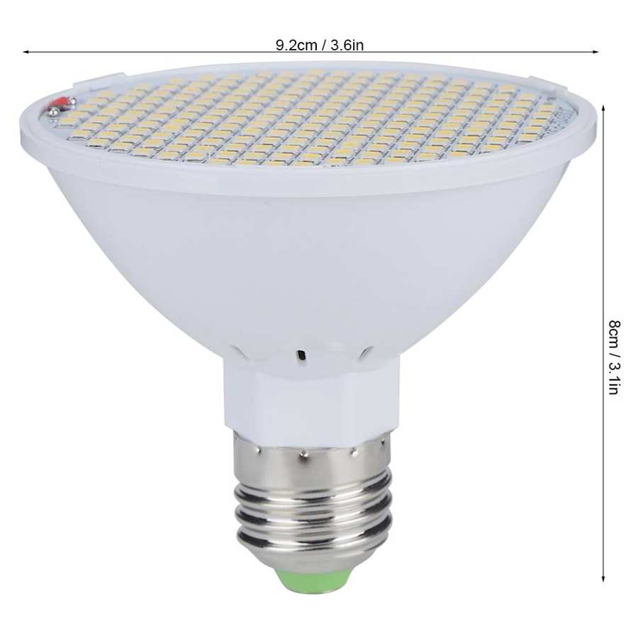 grow led aquarium led grow light bulbs E27 8W 200LED Chip Plant Growth Light Garden Greenhouse Flower Grow Seedling