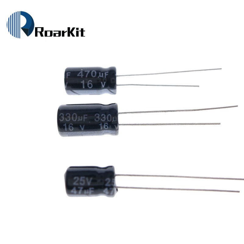 120pcs 12 value kit 1uF-470uF Electrolytic Capacitor Package for arduino 1UF 2.2UF 3.3UF 4.7UF 10UF 22UF 33UF 47UF 100UF 220UF
