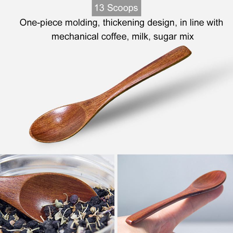 Cuchara para condimentar creativa, cuchara para mezclar café, té, Mini cuchara de azúcar, sal, cucharas de madera, utensilios de cocina