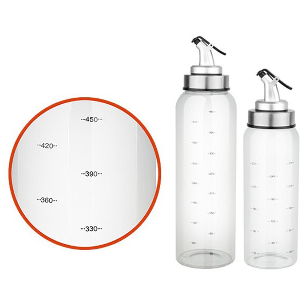 condimento de cocina borosilicato de acero inoxidable vinagre aceite de oliva dispensador botella olla a prueba de fugas cocina caja de condimentos
