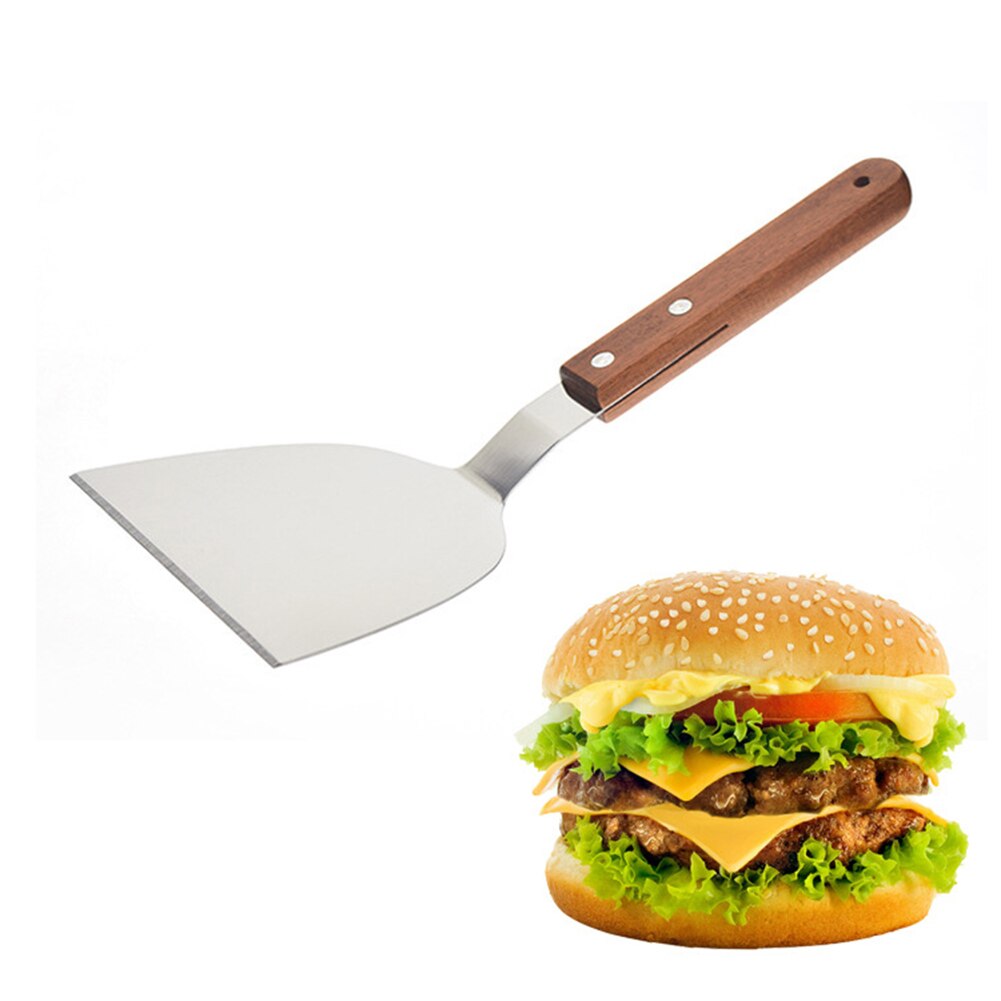 Stor grillspade hamburger turner burger flipper bbq rustfritt stål matlaging biff turner kjøkkenutstyr