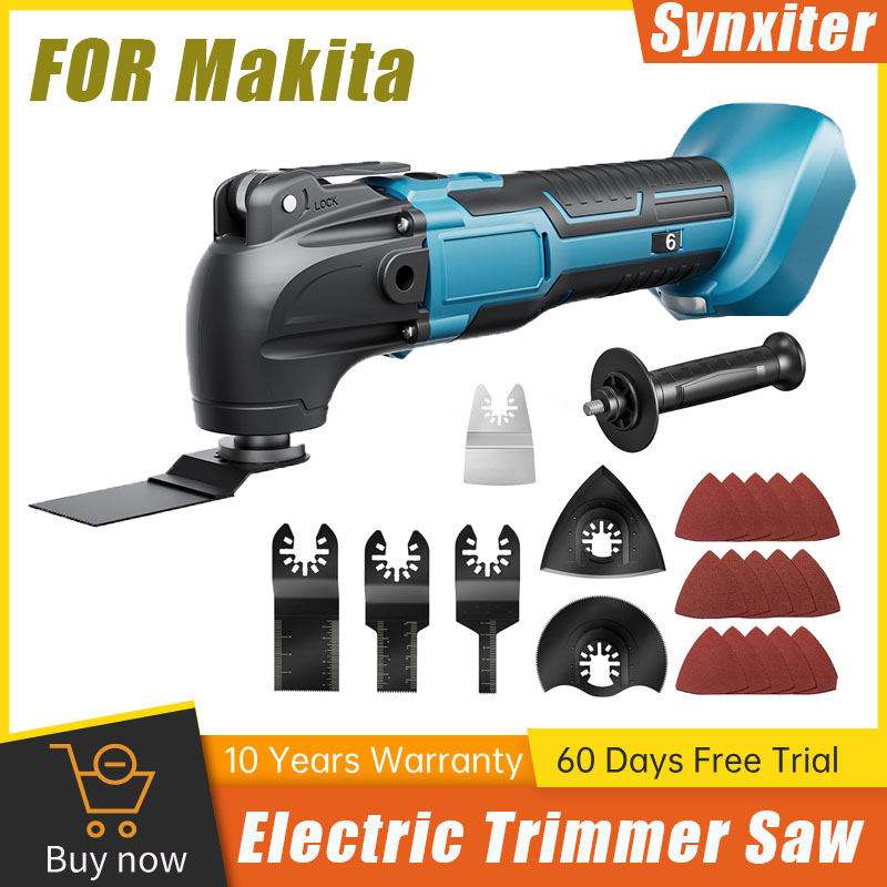 Makita 18V Oscillerande Multiverktyg för Kapning, Skrapning, Slipning - Batteridrivet Verktyg för Hemmabruk
