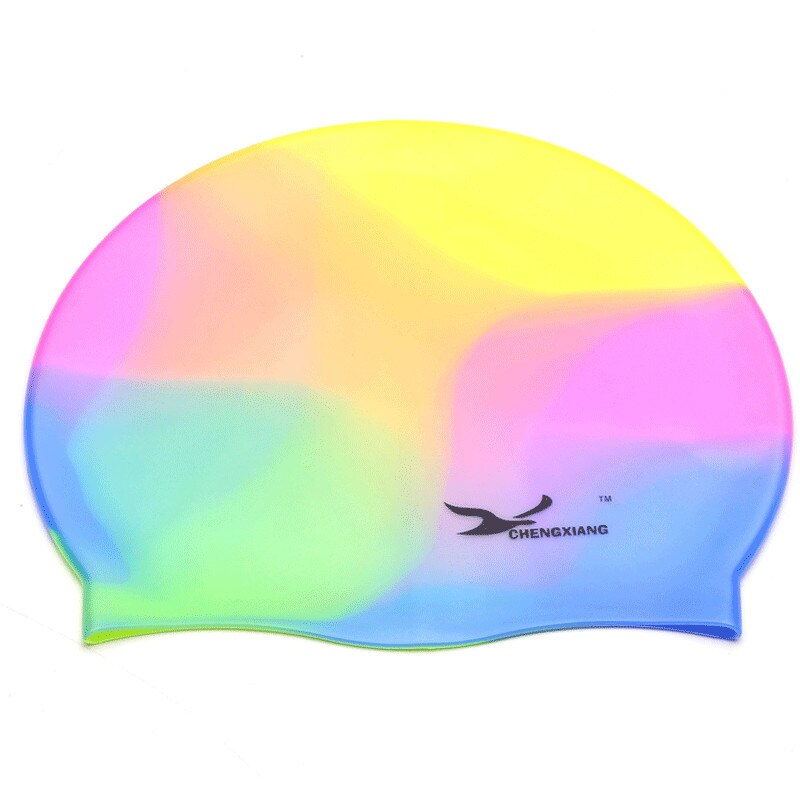 13 Styles Swimming Cap Waterproof Silicone Swim Pool Hat Adult Men Long Hair Women stretch Swimming Hats: J