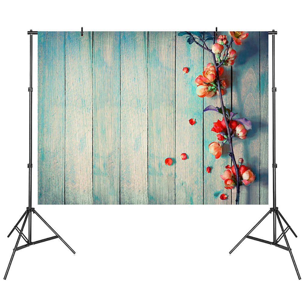 SITOO 80x125cm Vinyl Holz Backdorp Fotografie Hintergrund mit 3D Rosa Blumen- aufbringen Für Lebensmittel Video Foto-Schießen Photgraphy: G3
