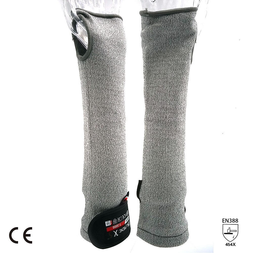 SAFETY-INXS Work Safety Arm Guard Sleeve Level 5 Anti-cutting Protective13 Gauge Cut-resistant Arm Sleeve 45CM
