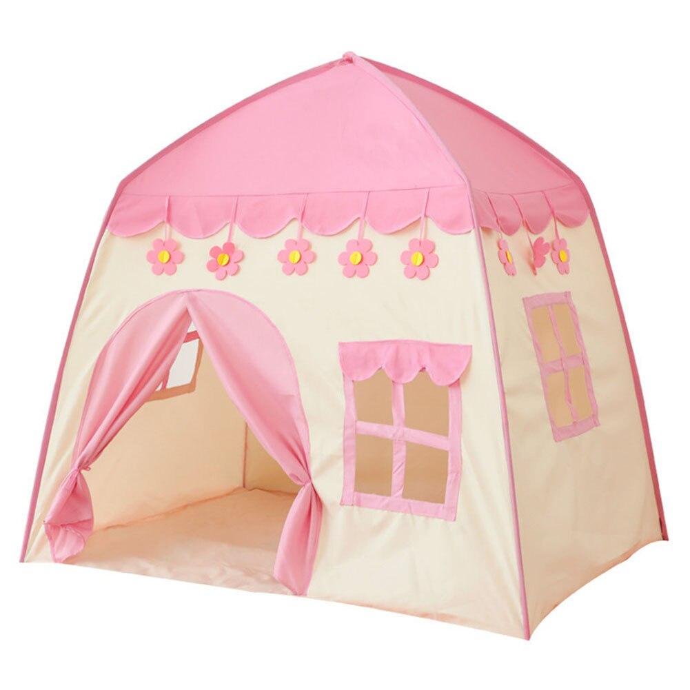Kinder Zelt Oxford Tuch Kleine Blume Haus Prinzessin Schloss Zelt Indoor Und Outdoor kinder Spielzeug Zelte: 	Pink