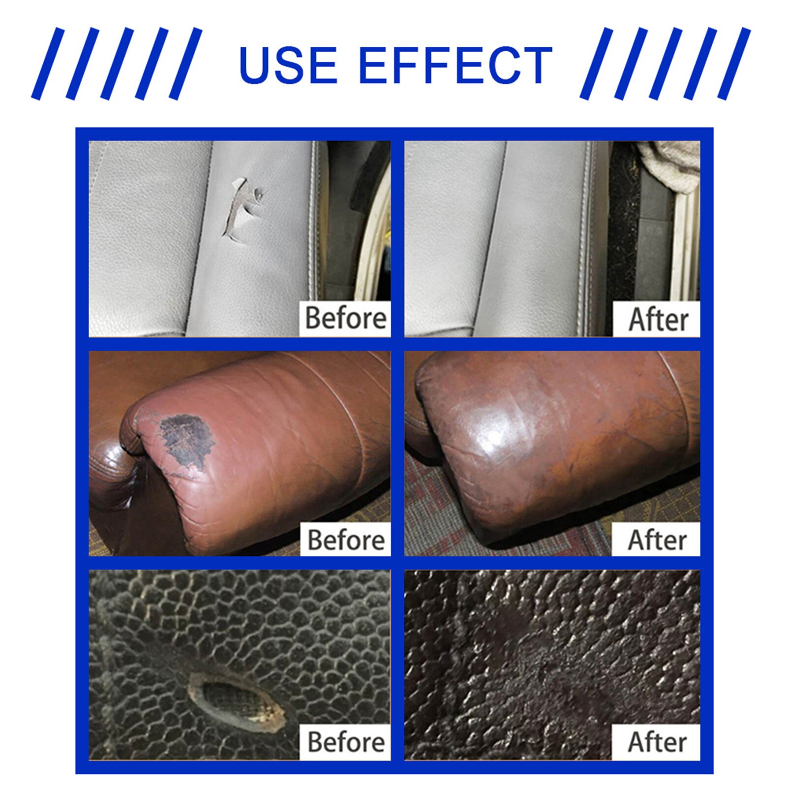 Edistyksellinen nahan korjausgeeli -autonistuin kotiin nahka täydentävä värin korjaus pas