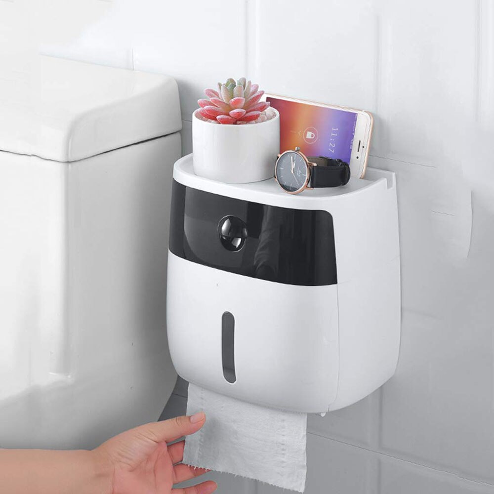 Toiletrolhouder Waterdichte Houder Voor Toiletpapier Badkamer Toiletpapier Opbergdoos Toiletrolhouder