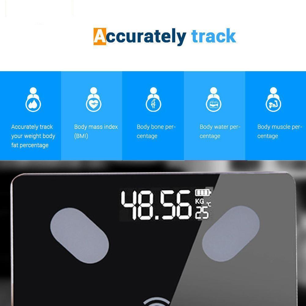 Intelligent Body Fat Scale Charging Electronic Scale Scale Health Monitor Bmi Weight Tools Analyzer Weight Fitness Weight L Q4B7