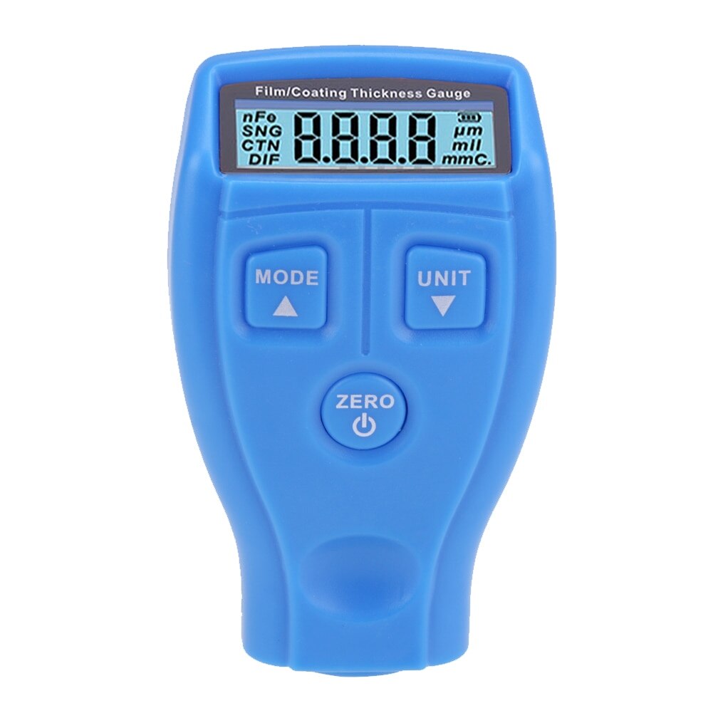 GM200 Digital Coating Film Paint Measurement Instruments Thickness Gauges Tester Non-magnetic Car Surface Thickness Gauge: GM200-blue